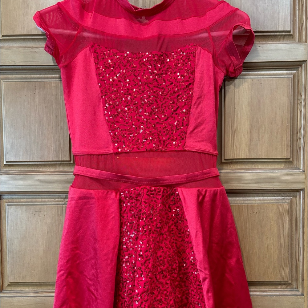 Red dance costume.